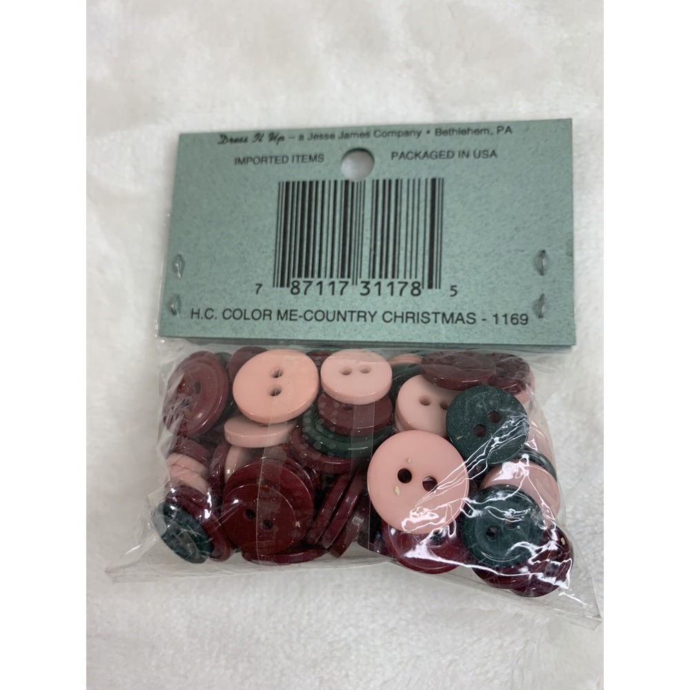 Dress It Up Multi Color Me Country Christmas Buttons 1169 Sewing Crafts NEW - Picture 6 of 12